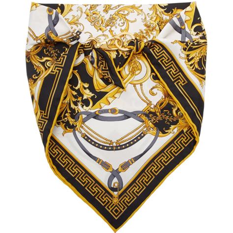 versace bandana t shirt|Versace scarves for women.